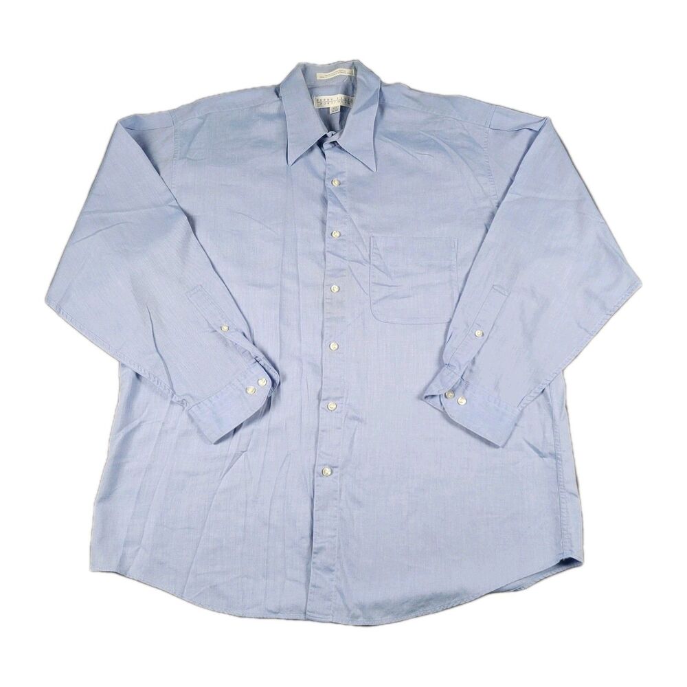 Perry Ellis Portfolio Men’s Blue Button Up Dress Shirt Size: L  16 1/2  32/33